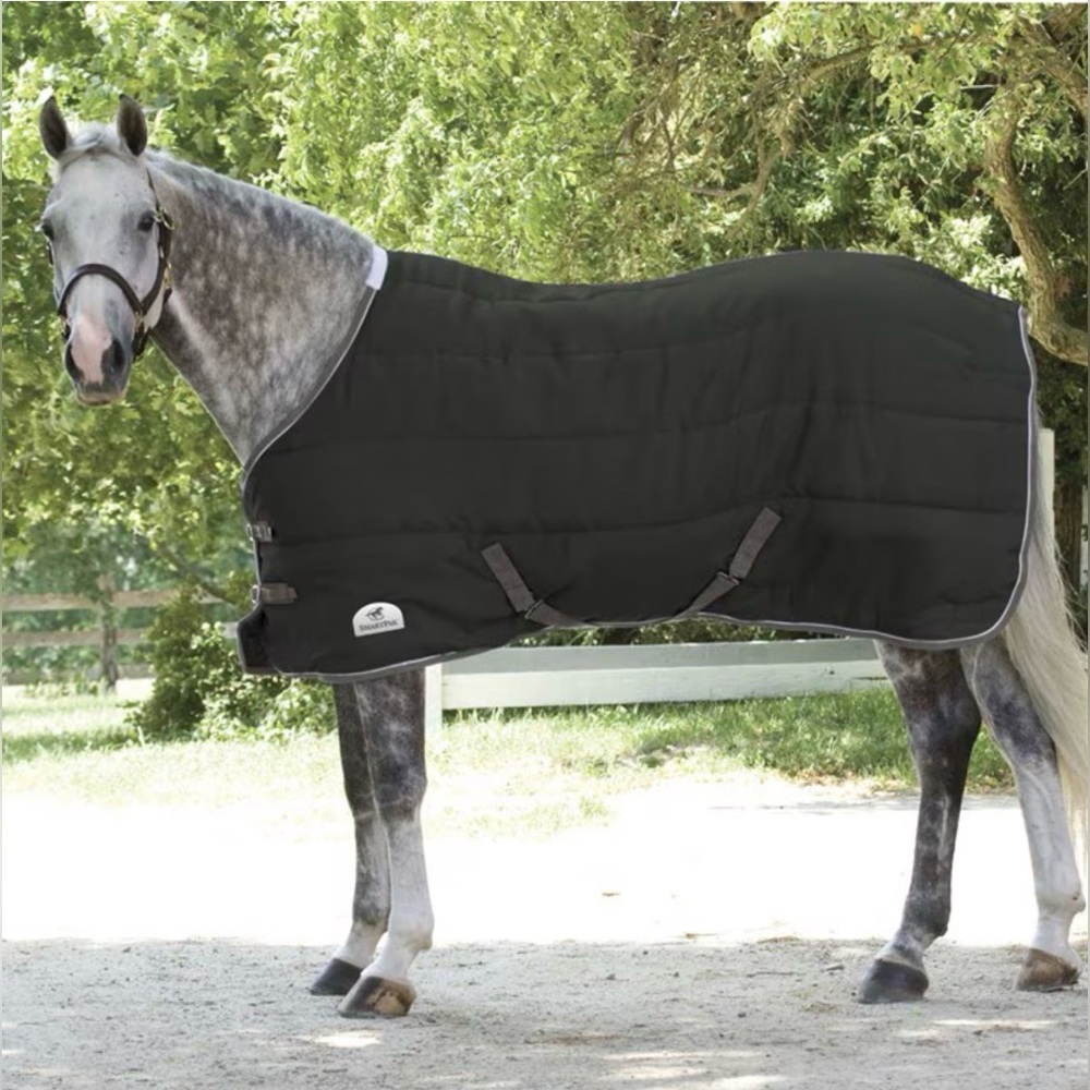 SmartPak Deluxe Horse Stable Blanket, 400gram, Black, Size 75, 5 Available, GUC!